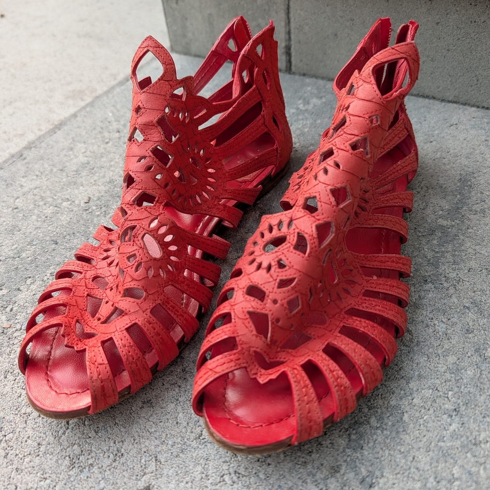 Dior AUTHENTIC Red Women's Sandals